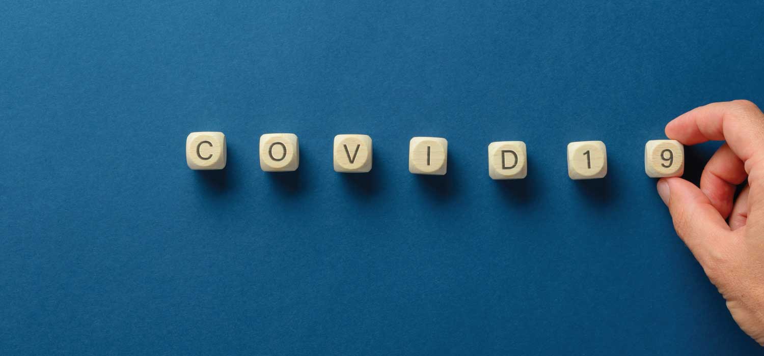 Letter blocks for COVID 19